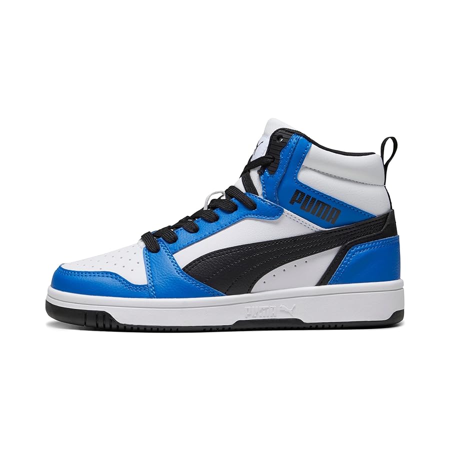 Amazon.com | PUMA Unisex Kid's Rebound V6 Mid Jr Sneaker